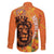 Nederland Fijne Koningsdag Family Matching Off Shoulder Maxi Dress and Hawaiian Shirt Netherlands Lion With Orange Tulips