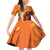 Nederland Fijne Koningsdag Family Matching Off Shoulder Short Dress and Hawaiian Shirt Netherlands Lion With Orange Tulips