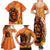 Nederland Fijne Koningsdag Family Matching Summer Maxi Dress and Hawaiian Shirt Netherlands Lion With Orange Tulips