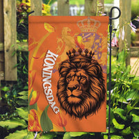 Nederland Fijne Koningsdag Garden Flag Netherlands Lion With Orange Tulips
