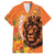 Nederland Fijne Koningsdag Hawaiian Shirt Netherlands Lion With Orange Tulips