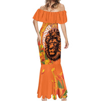 Nederland Fijne Koningsdag Mermaid Dress Netherlands Lion With Orange Tulips
