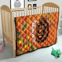 Nederland Fijne Koningsdag Quilt Netherlands Lion With Orange Tulips