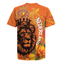 Nederland Fijne Koningsdag Rugby Jersey Netherlands Lion With Orange Tulips