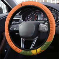 Nederland Fijne Koningsdag Steering Wheel Cover Netherlands Lion With Orange Tulips