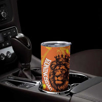 Nederland Fijne Koningsdag Tumbler Cup Netherlands Lion With Orange Tulips