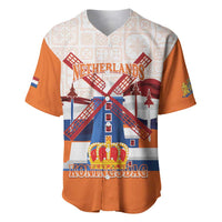 Netherlands King's Day Baseball Jersey Windmill With Nederland Pattern