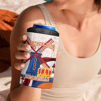 Netherlands King's Day 4 in 1 Can Cooler Tumbler Windmill With Nederland Pattern
