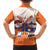 Netherlands King's Day Family Matching Off The Shoulder Long Sleeve Dress and Hawaiian Shirt Windmill With Nederland Pattern