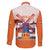 Netherlands King's Day Family Matching Off Shoulder Short Dress and Hawaiian Shirt Windmill With Nederland Pattern