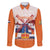 Netherlands King's Day Family Matching Short Sleeve Bodycon Dress and Hawaiian Shirt Windmill With Nederland Pattern