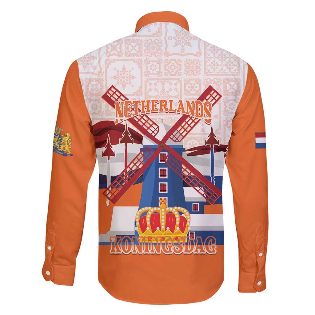 Netherlands King's Day Family Matching Short Sleeve Bodycon Dress and Hawaiian Shirt Windmill With Nederland Pattern