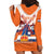Netherlands King's Day Hoodie Dress Windmill With Nederland Pattern
