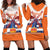 Netherlands King's Day Hoodie Dress Windmill With Nederland Pattern