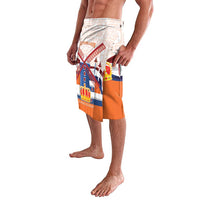 Netherlands King's Day Lavalava Windmill With Nederland Pattern