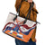 Netherlands King's Day Leather Tote Bag Windmill With Nederland Pattern