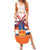 Netherlands King's Day Summer Maxi Dress Windmill With Nederland Pattern