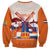 Netherlands King's Day Sweatshirt Windmill With Nederland Pattern