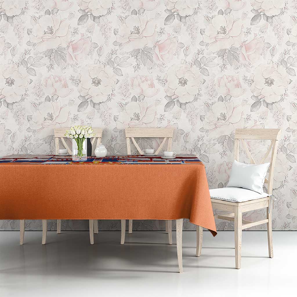 Netherlands King's Day Tablecloth Windmill With Nederland Pattern