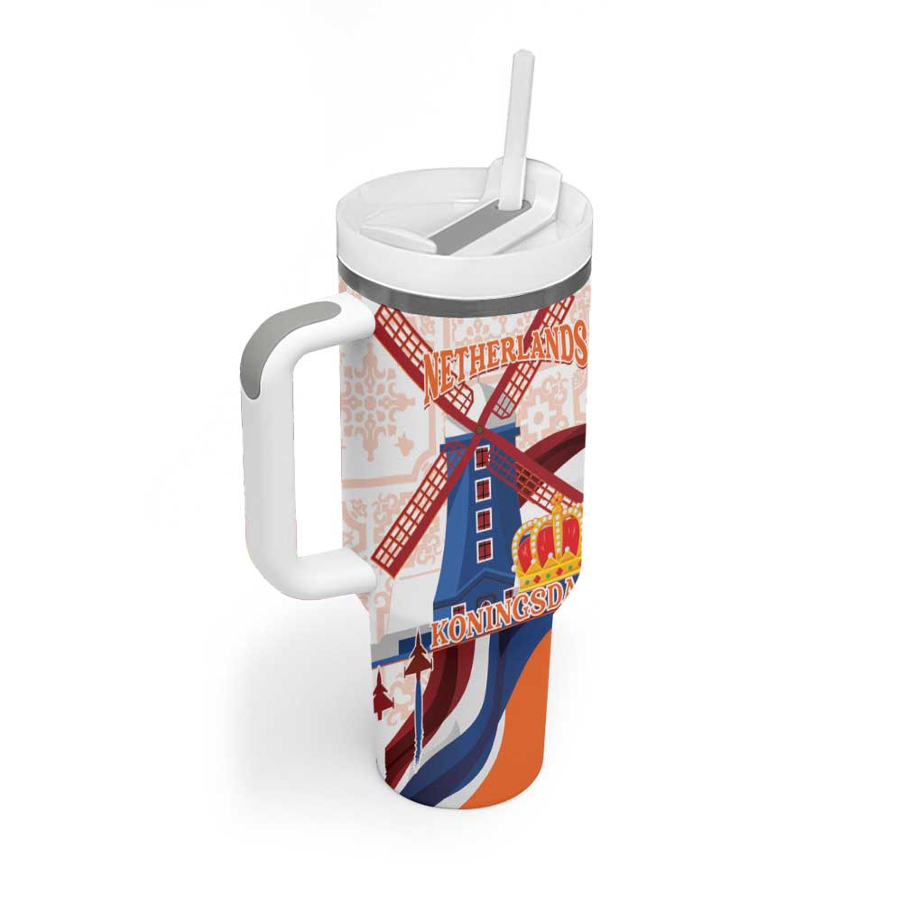 Netherlands King's Day Tumbler With Handle Windmill With Nederland Pattern