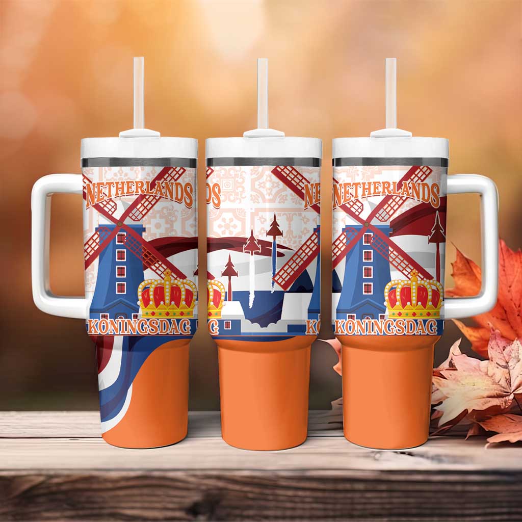 Netherlands King's Day Tumbler With Handle Windmill With Nederland Pattern