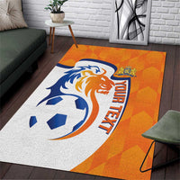 Custom Netherlands Football Area Rug 2025 Go Champions Holland
