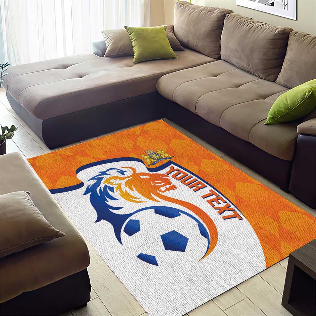 Custom Netherlands Football Area Rug 2025 Go Champions Holland