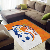 Custom Netherlands Football Area Rug 2025 Go Champions Holland