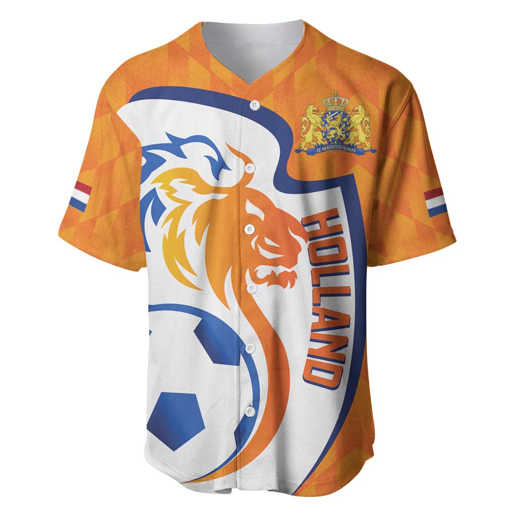 Custom Netherlands Football Baseball Jersey 2025 Go Champions Holland