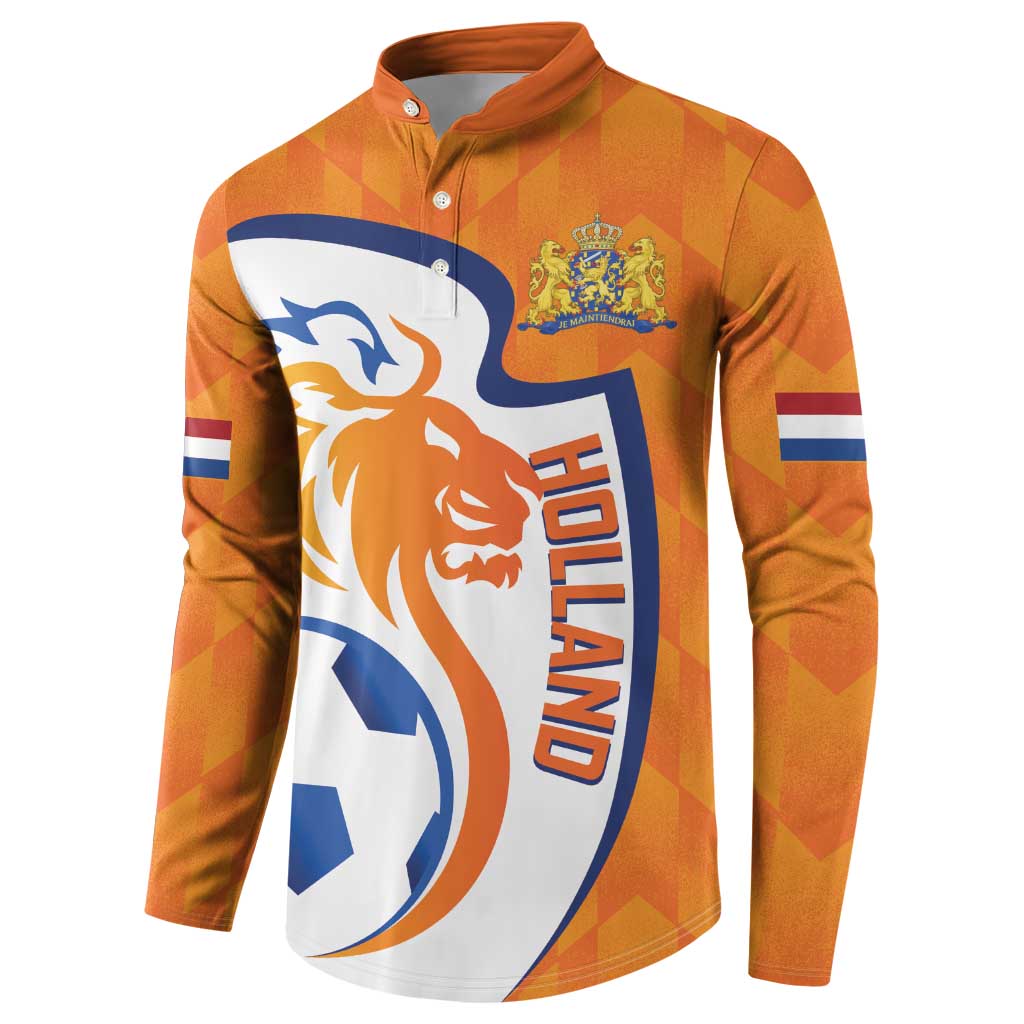Custom Netherlands Football Button Sweatshirt 2025 Go Champions Holland