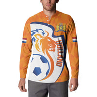 Custom Netherlands Football Button Sweatshirt 2025 Go Champions Holland