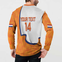Custom Netherlands Football Button Sweatshirt 2025 Go Champions Holland