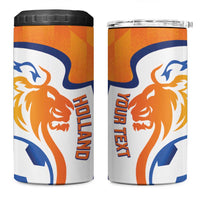 Custom Netherlands Football 4 in 1 Can Cooler Tumbler 2025 Go Champions Holland
