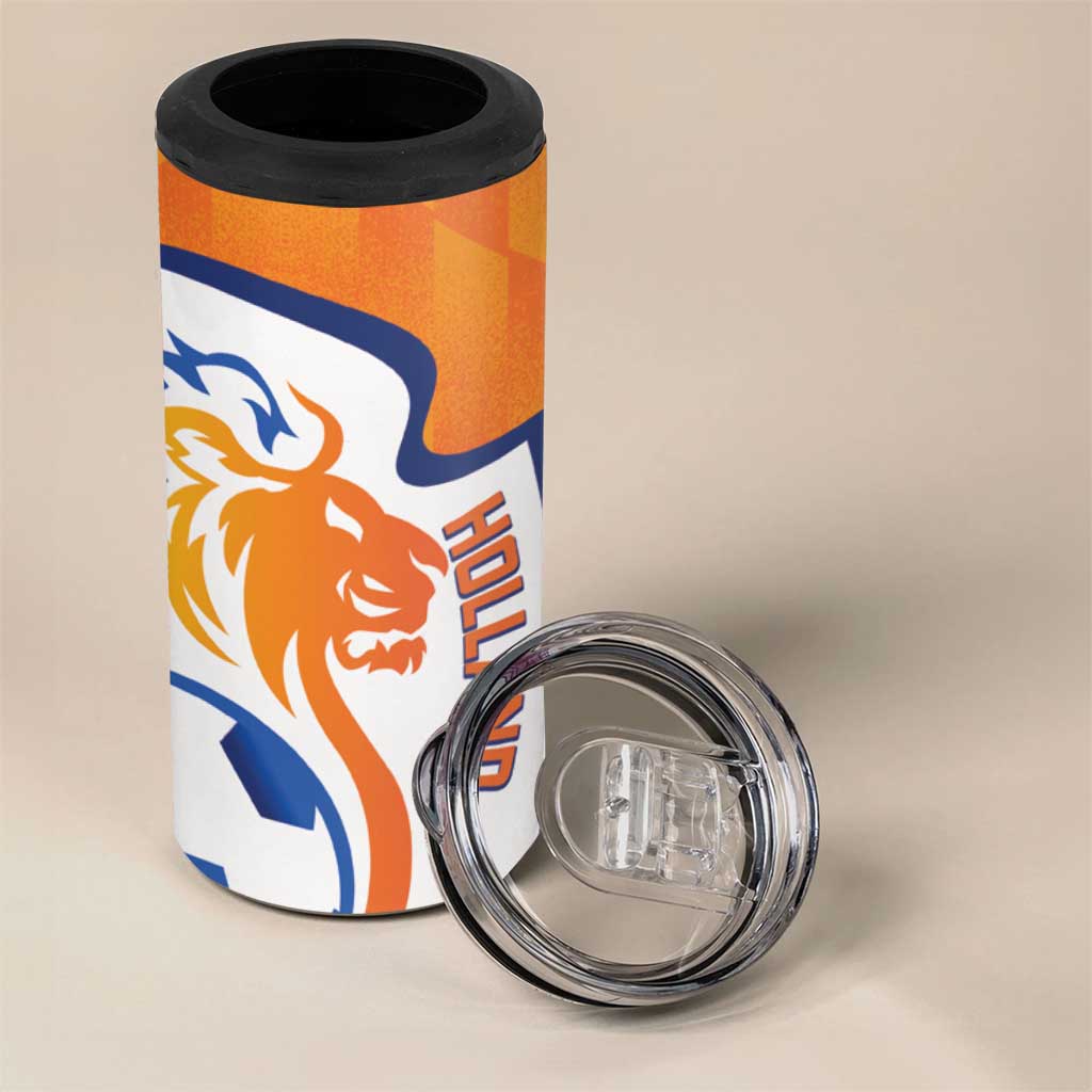 Custom Netherlands Football 4 in 1 Can Cooler Tumbler 2025 Go Champions Holland