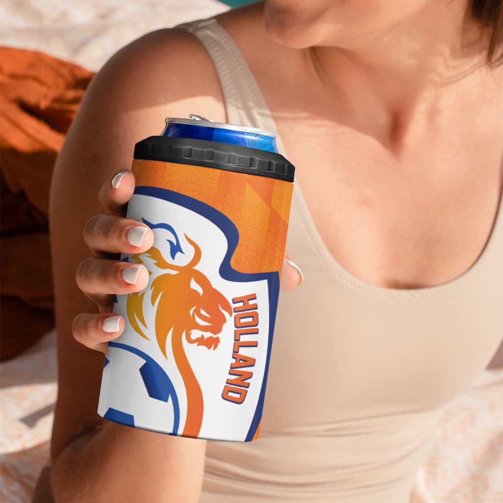 Custom Netherlands Football 4 in 1 Can Cooler Tumbler 2025 Go Champions Holland