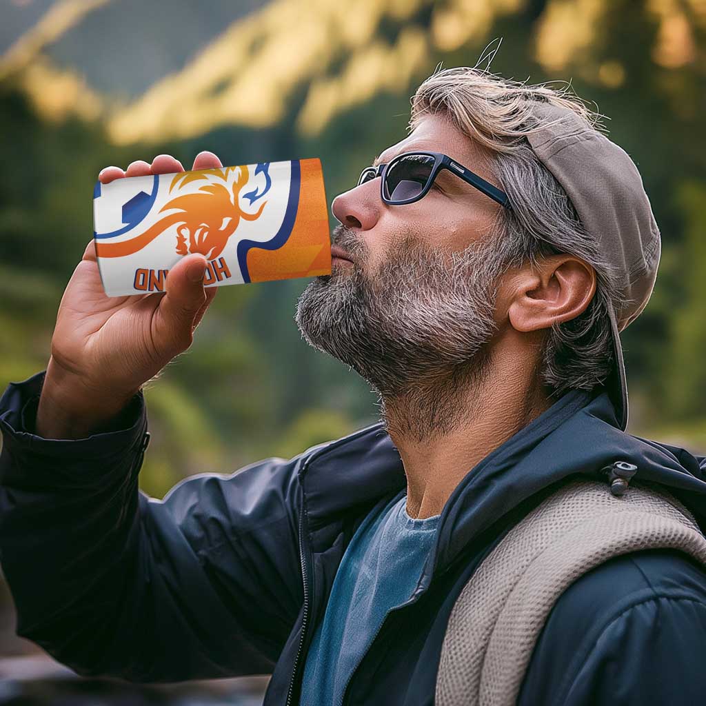 Custom Netherlands Football 4 in 1 Can Cooler Tumbler 2025 Go Champions Holland