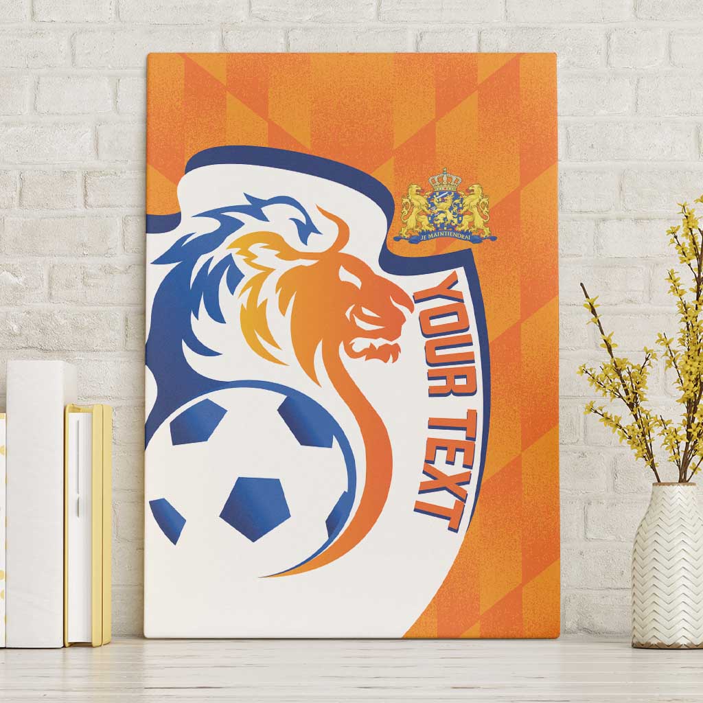 Custom Netherlands Football Canvas Wall Art 2025 Go Champions Holland