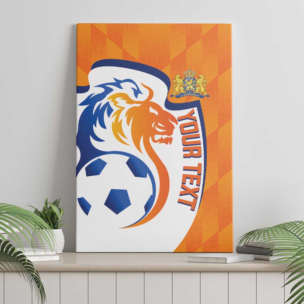 Custom Netherlands Football Canvas Wall Art 2025 Go Champions Holland