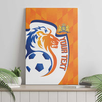 Custom Netherlands Football Canvas Wall Art 2025 Go Champions Holland