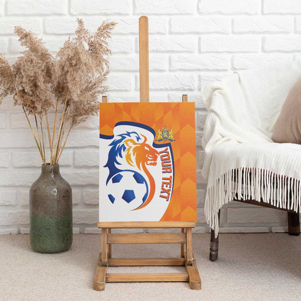 Custom Netherlands Football Canvas Wall Art 2025 Go Champions Holland