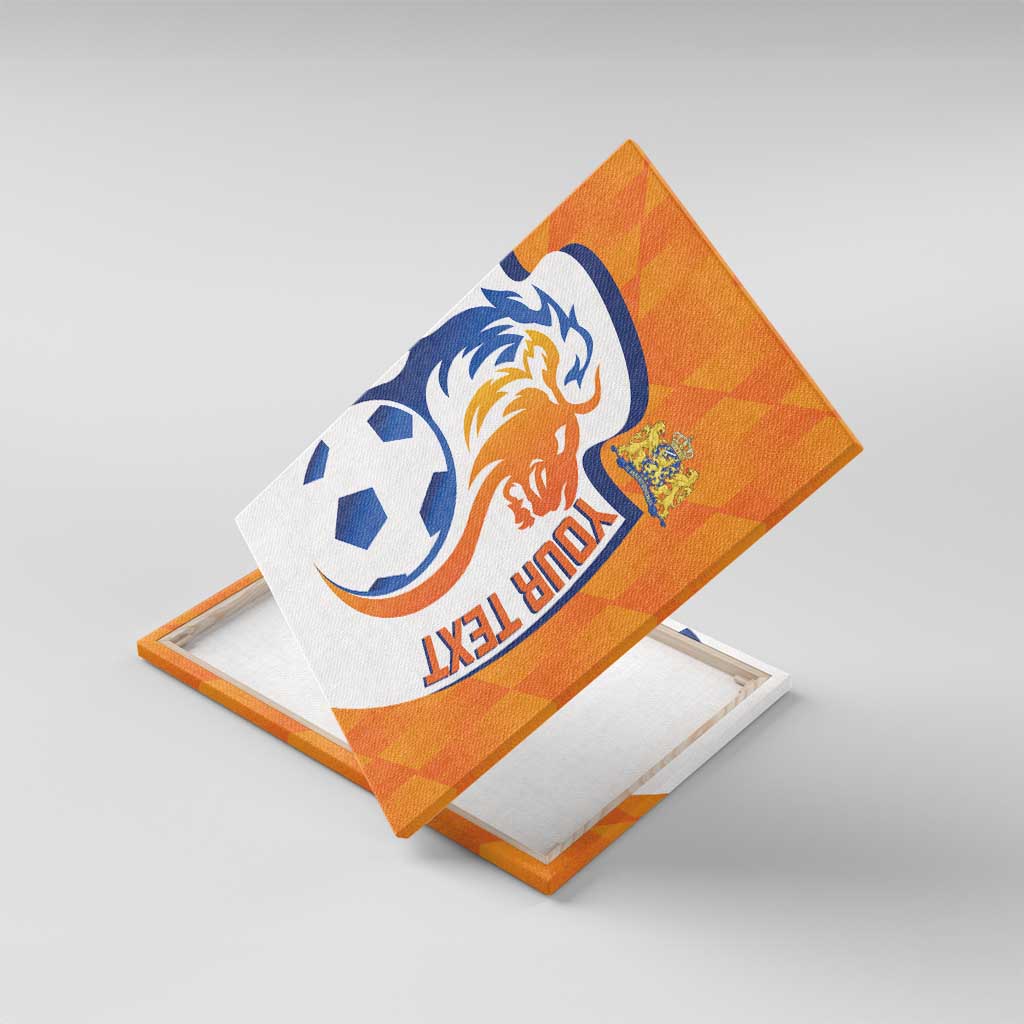 Custom Netherlands Football Canvas Wall Art 2025 Go Champions Holland