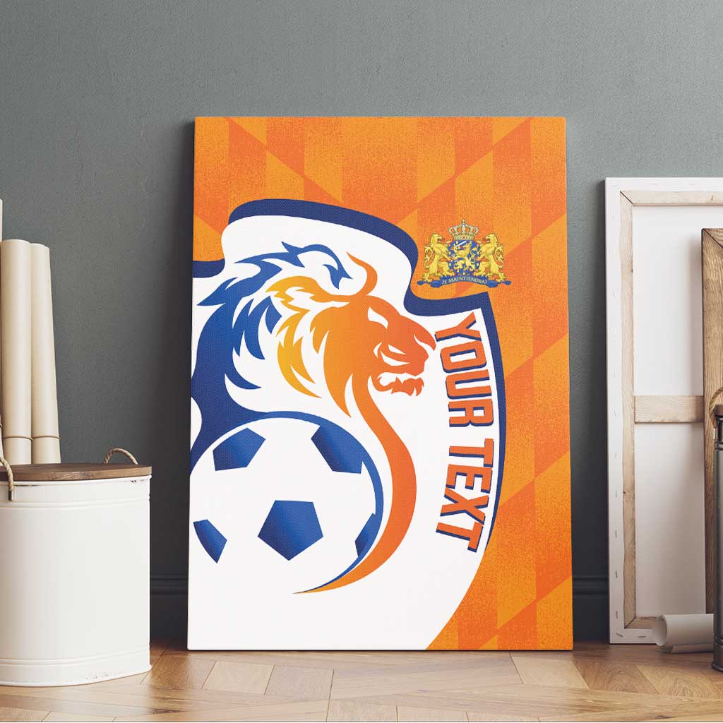 Custom Netherlands Football Canvas Wall Art 2025 Go Champions Holland