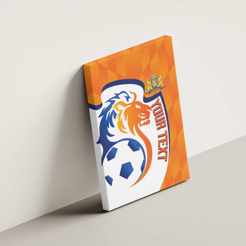Custom Netherlands Football Canvas Wall Art 2025 Go Champions Holland