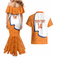 Custom Netherlands Football Couples Matching Mermaid Dress and Hawaiian Shirt 2025 Go Champions Holland