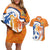 Custom Netherlands Football Couples Matching Off Shoulder Short Dress and Hawaiian Shirt 2025 Go Champions Holland
