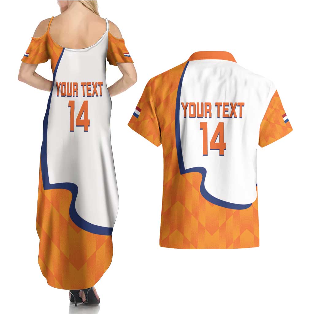 Custom Netherlands Football Couples Matching Summer Maxi Dress and Hawaiian Shirt 2025 Go Champions Holland