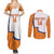 Custom Netherlands Football Couples Matching Summer Maxi Dress and Long Sleeve Button Shirt 2025 Go Champions Holland