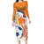 Custom Netherlands Football Family Matching Long Sleeve Bodycon Dress and Hawaiian Shirt 2025 Go Champions Holland