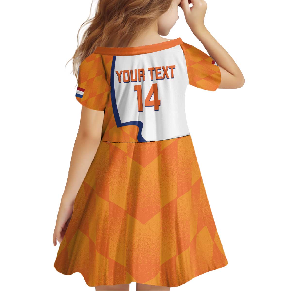 Custom Netherlands Football Family Matching Off The Shoulder Long Sleeve Dress and Hawaiian Shirt 2025 Go Champions Holland