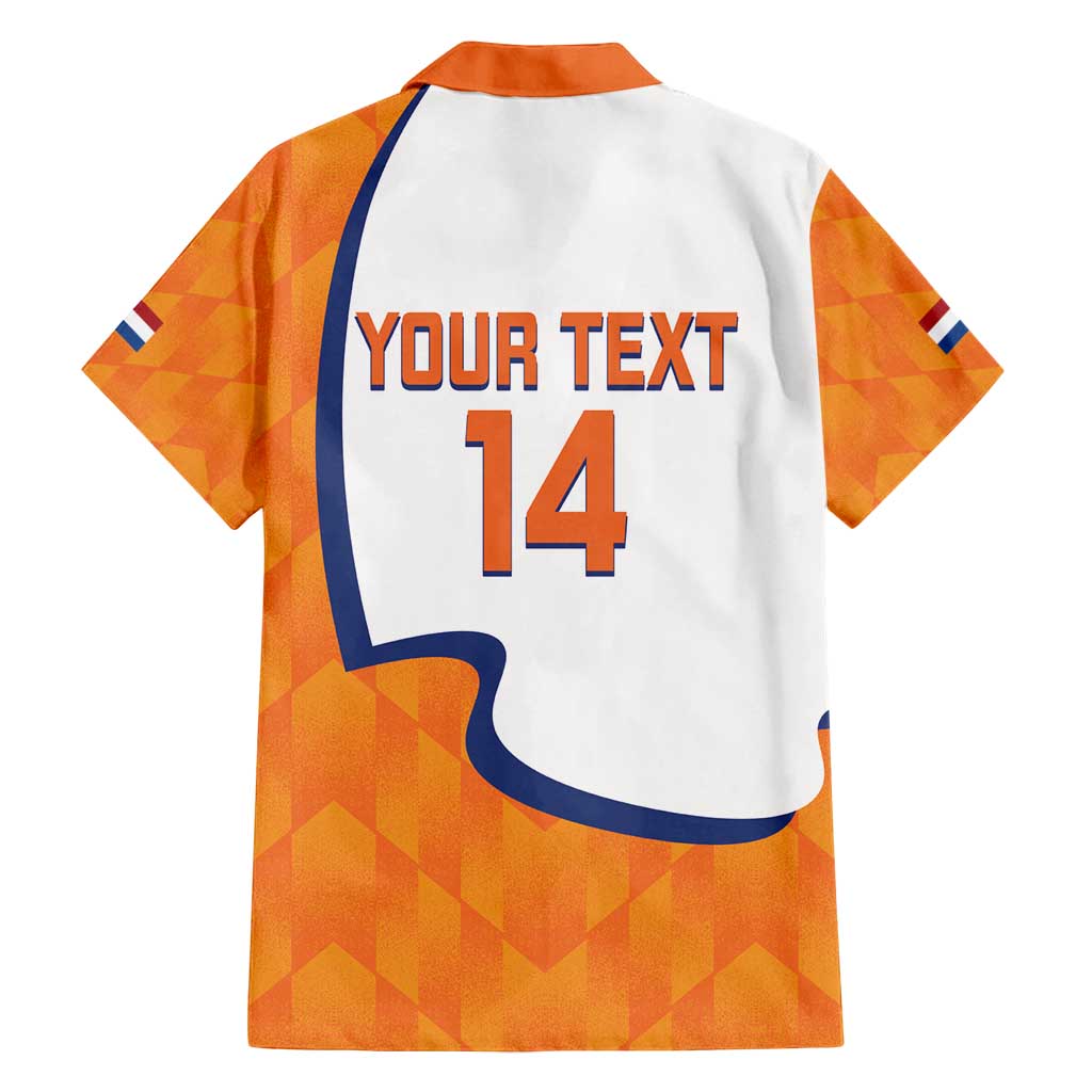 Custom Netherlands Football Family Matching Off Shoulder Short Dress and Hawaiian Shirt 2025 Go Champions Holland